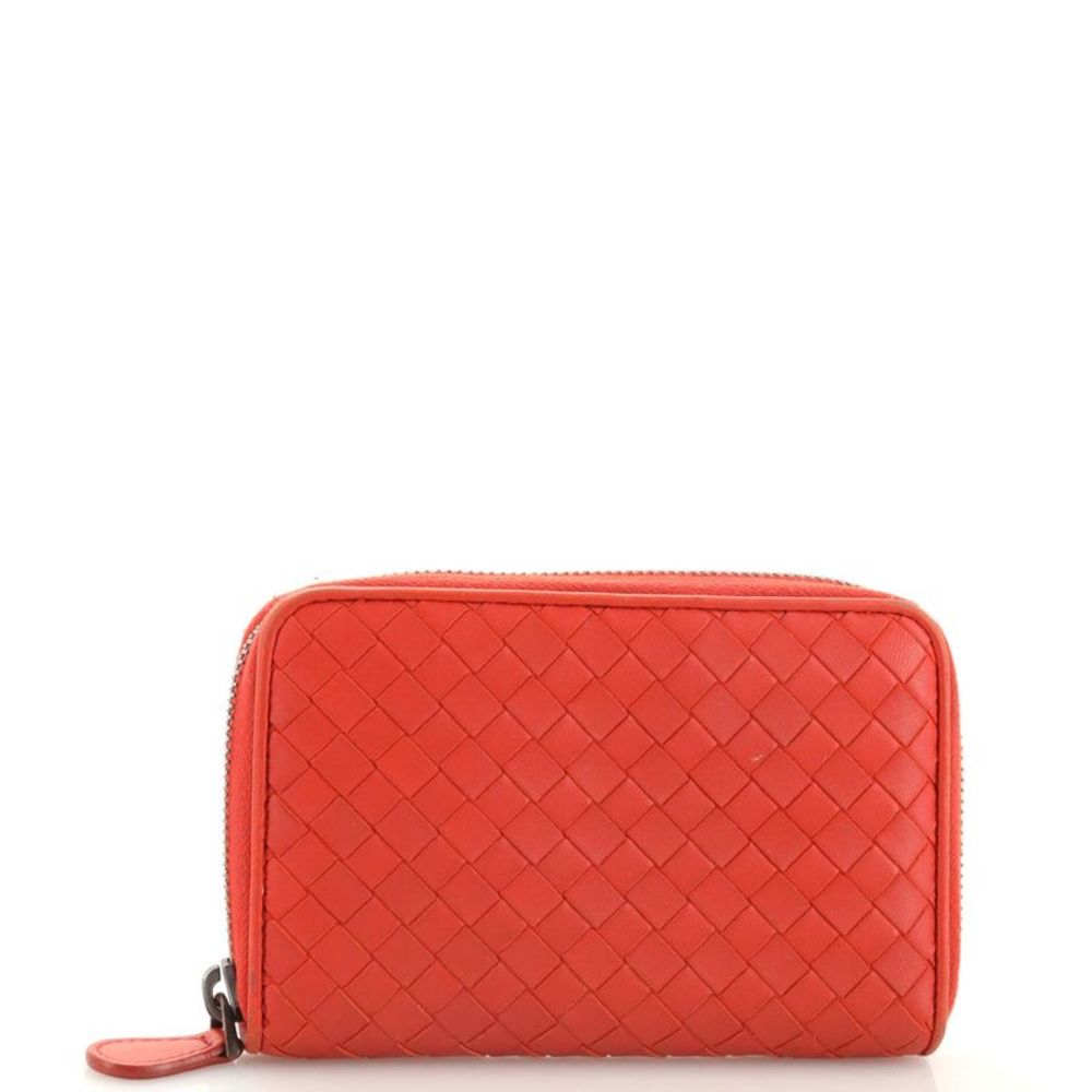 Bottega Veneta Zip Around Wallet Intrecciato Nappa Long Orange